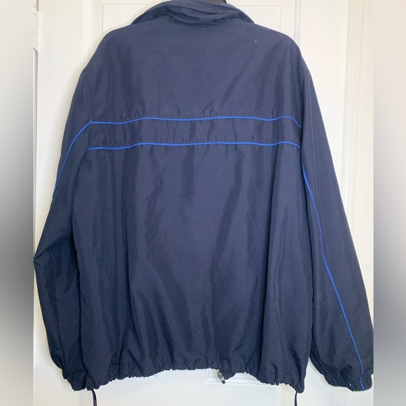 Ten Gear Navy Blue Men’s Windbreaker Zip Up Jacket Collared Men’s XL - Picture 2 of 4